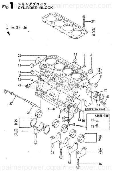 Order YANMAR 729428-01560 Block Assy, Cylinder