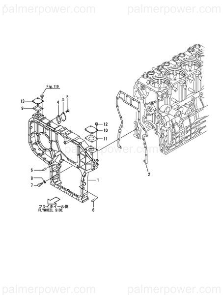 Order YANMAR 148620-01501 Case, Gear