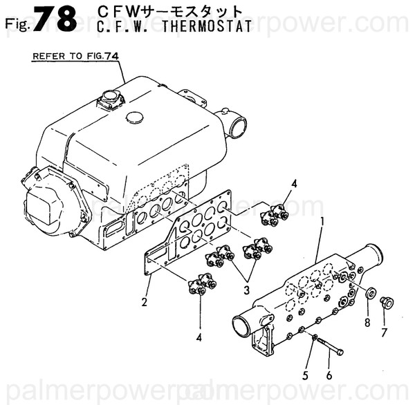 Order YANMAR 148016-48101 Body, Thermostat