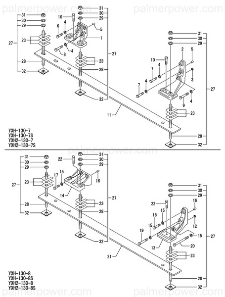 Order YANMAR 127696-01080 Foot, Mounting