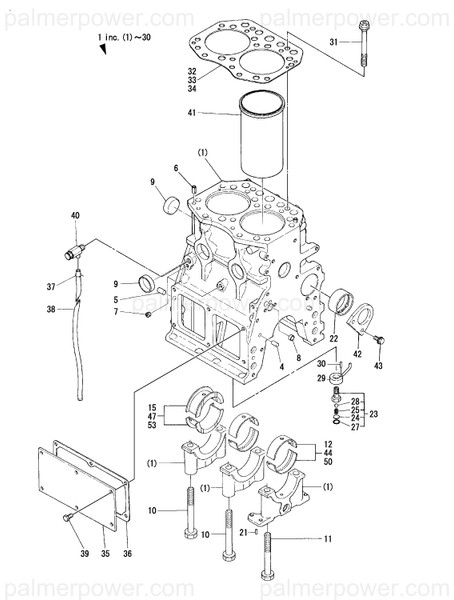Order YANMAR 720120-01560 Block Assy, Cylinder