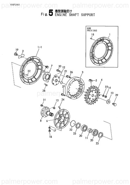 Order YANMAR 177061-02100 Flange, Mounting