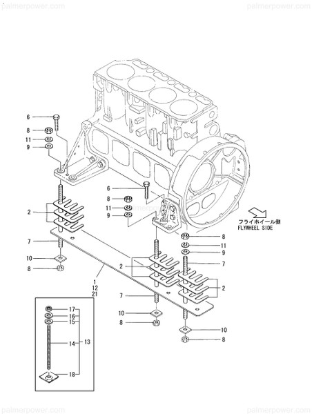 Order YANMAR 126438-08120 Plate