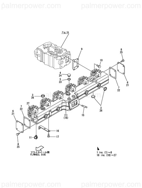 Order YANMAR 148640-13000 Manifold Assy,Exh