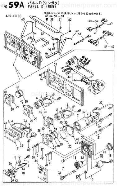 Order YANMAR 129574-91190 Panel, Instrument D