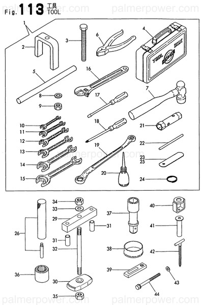Order YANMAR 726616-92100 Tool Set