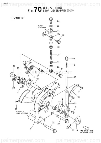 Order YANMAR 135210-61840 Spring, Stop Handle