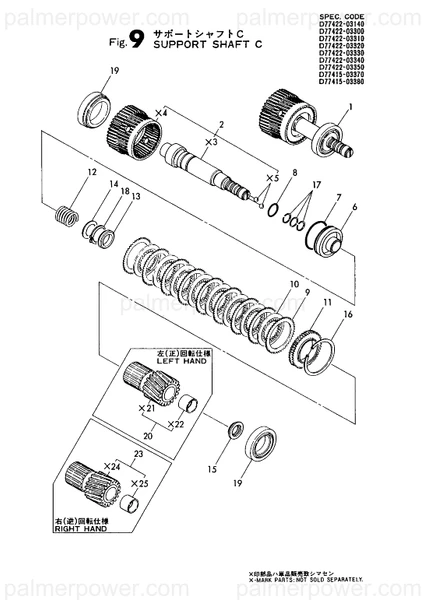 Order YANMAR 777422-03900 Rotator Assy
