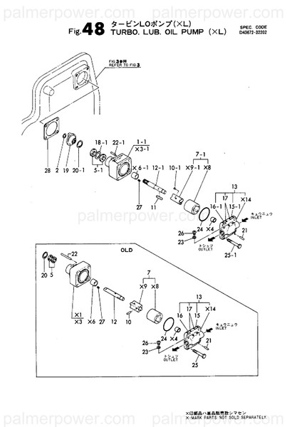 Order YANMAR 743672-32150 Pump Assy, Oil Xl