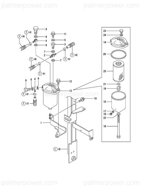 Order YANMAR 184014-55500 Bracket