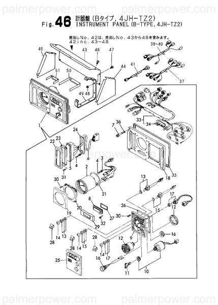 Order YANMAR 120147-91130 Panel, Instrument B