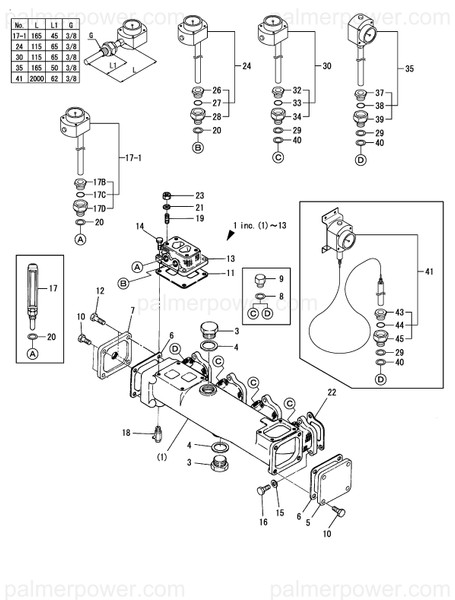 Order YANMAR 727452-13500 Manifold Assy