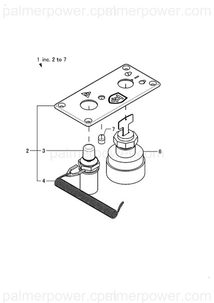 Order YANMAR 181500-08620 Switch Panel Single