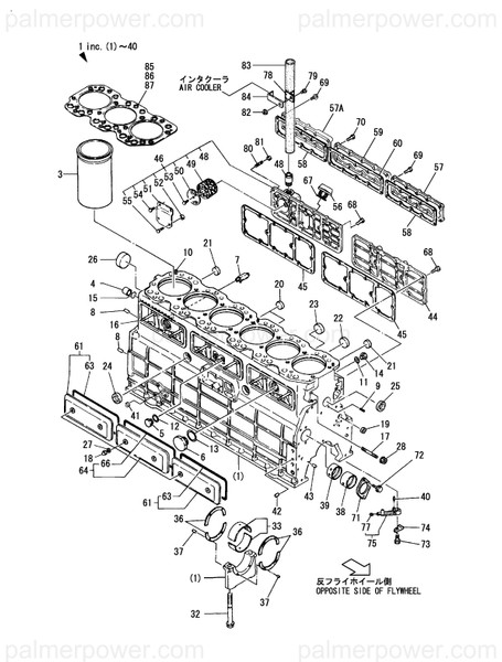 Order YANMAR 727675-01560 Block Assy, Cylinder
