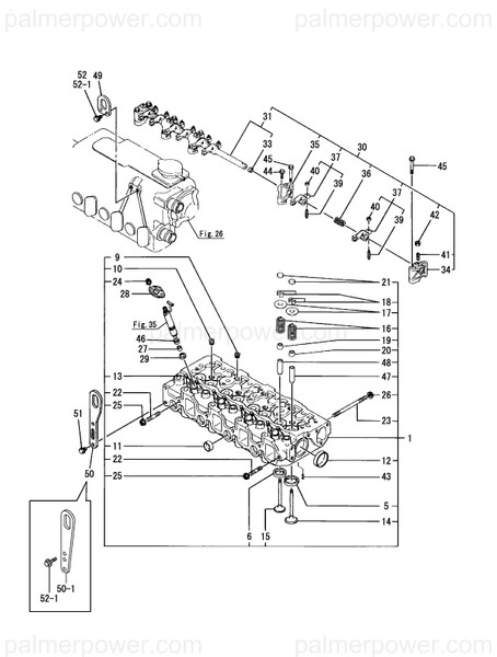 Order YANMAR 729590-11700 Head Assy, Cylinder