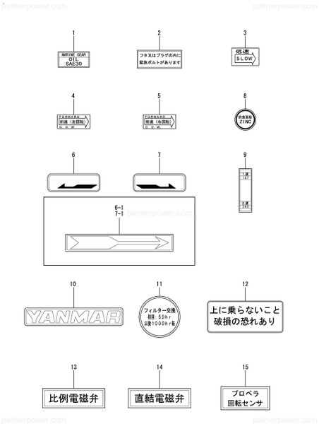 Order YANMAR 177551-02951 Label,Clutch Oil