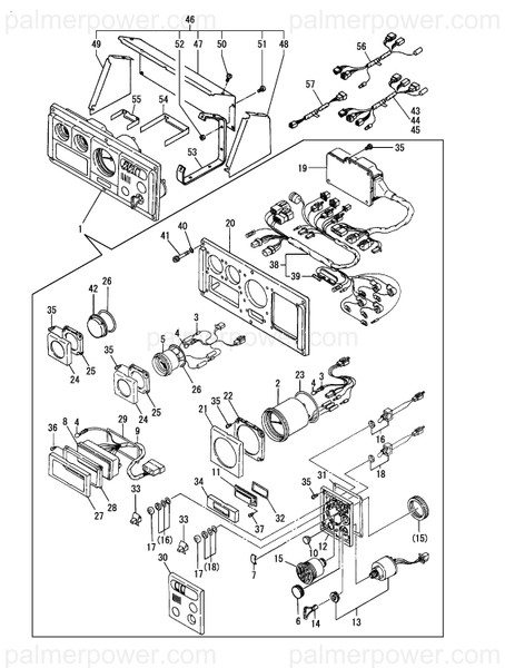 Order YANMAR 120324-91160 Panel Assy, Instrum