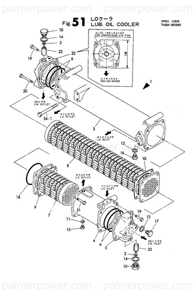 Order YANMAR 743603-33720 Cooler Assy, Oil