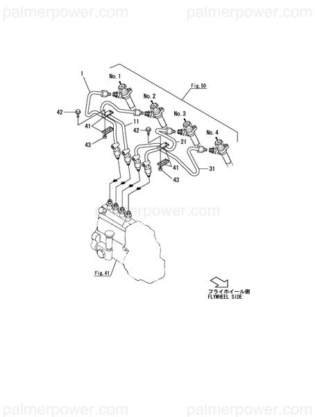 Order YANMAR 126443-59310 Pipe, Injection