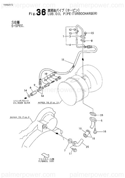 Order YANMAR 148633-39370 Pipe Assy, Oil