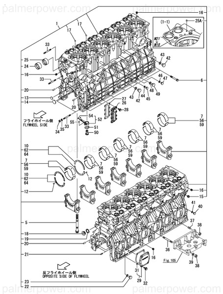 Order YANMAR 748620-01705 Block Assy, Cylinder