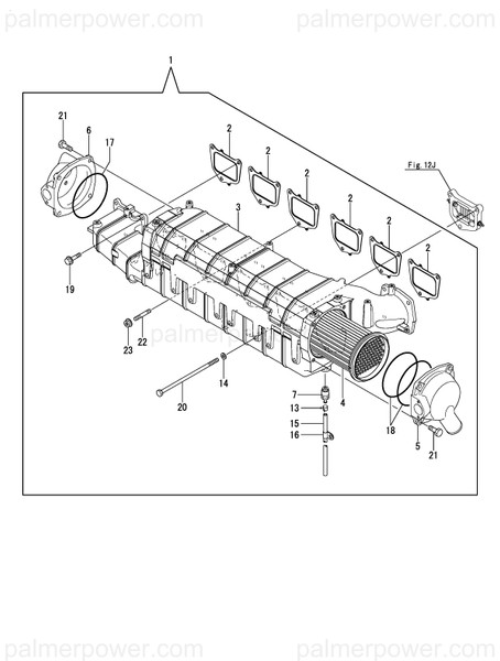 Order YANMAR 726677-12160 Manifold Assy,Intake