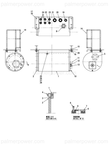 Order YANMAR 15T709-52920 Motor Case(After