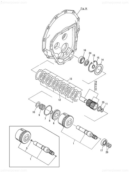 Order YANMAR 177050-03400 Shaft Assy, Support