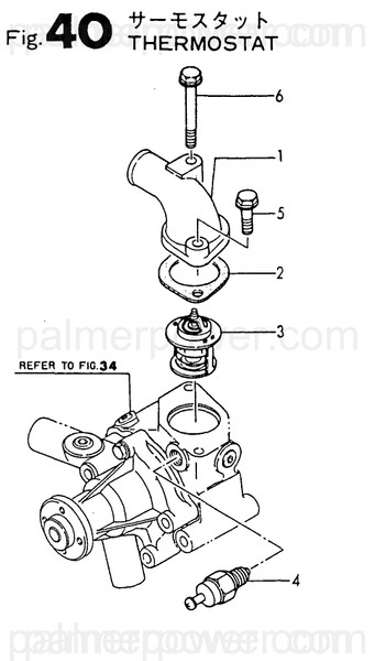 Order YANMAR 128695-49550 Cover, Thermostat