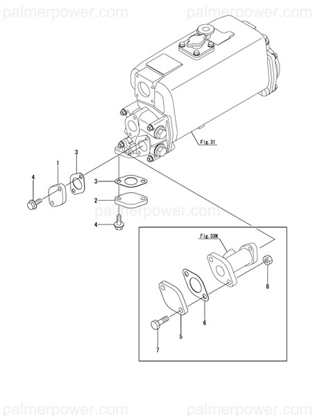 Order YANMAR 43320-550670 Flange, Oval