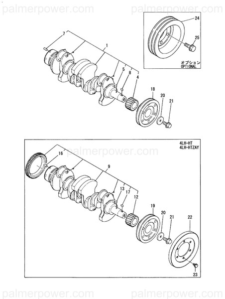 Order YANMAR 719187-21700 Crankshaft Assy