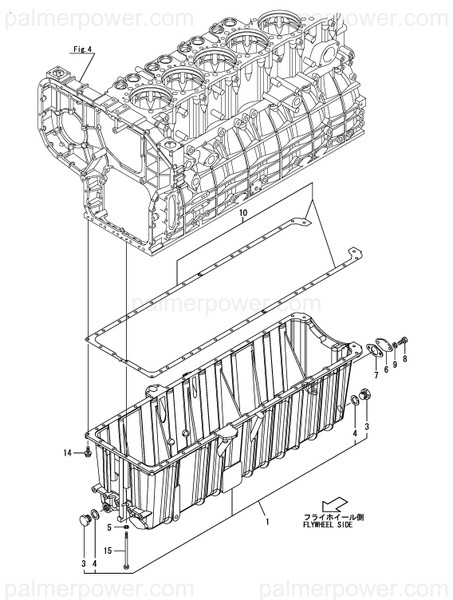 Order YANMAR 748640-01540 Sump Assy, Oil