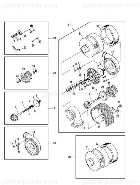 Order YANMAR 127415-18020 Turbocharger Assy