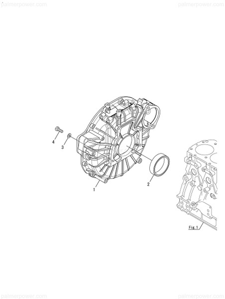 Order YANMAR 129673-01620 Housing, Flywheel