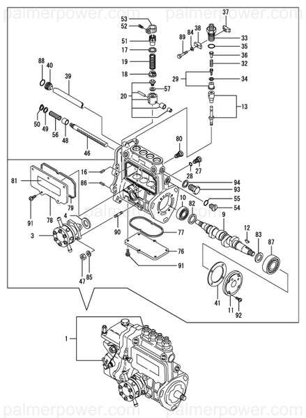 Order YANMAR 729611-51340 Pump Assy, Injection