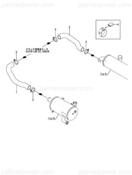 Order YANMAR 119581-49500 Hose, Clutch In