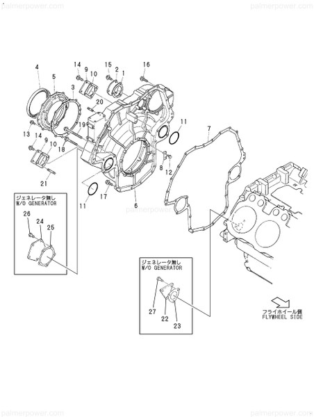 Order YANMAR 148616-01811 Gasket, Mount