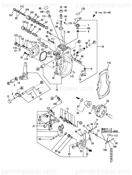 Order YANMAR 120325-61030 Case Assy, Governor