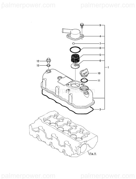 Order YANMAR 729100-11520 Bonnet Assy, Head