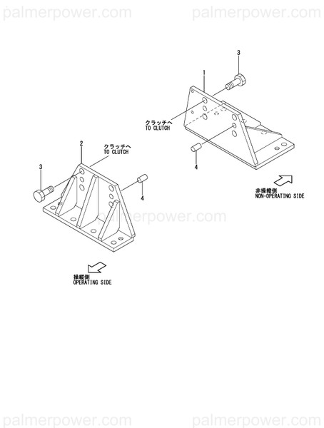 Order YANMAR 41608-553270 Bracket,Engine,R