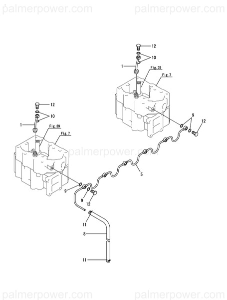 Order YANMAR 127881-59110 Pipe Assy, Return