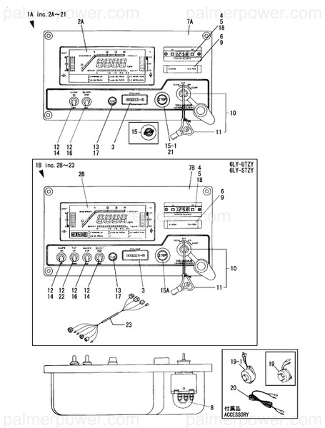 Order YANMAR 119588-91180 Panel Assy