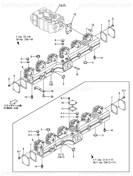 Order YANMAR 148660-13100 Manifold Assy