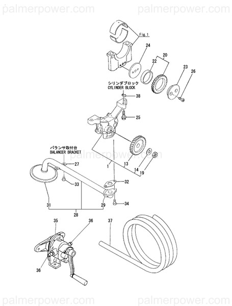 Order YANMAR 727487-32100 Pump Assy, Oil