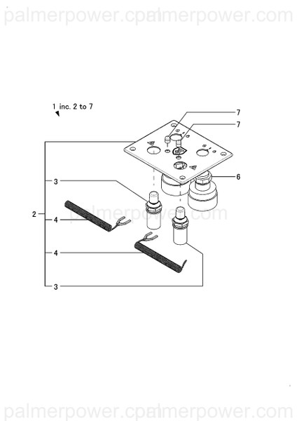Order YANMAR 181500-08650 Switch Panel Double