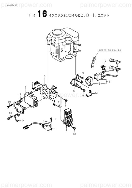 Order YANMAR 182001-71090 Coil Assy, Pulser
