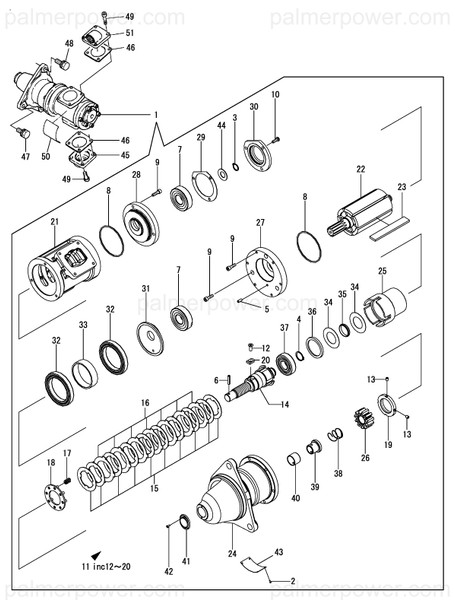 Order YANMAR 44100-562011 Starter Assy, Air