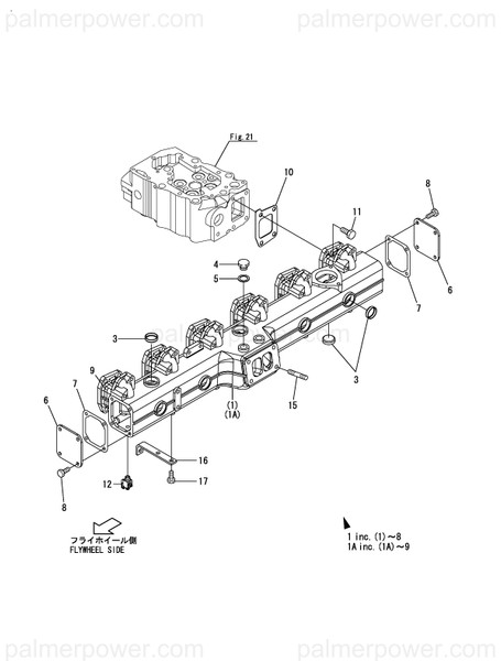 Order YANMAR 148660-13000 Manifold Assy
