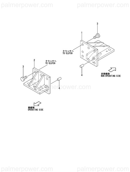 Order YANMAR 41608-555930 Bracket, Engine