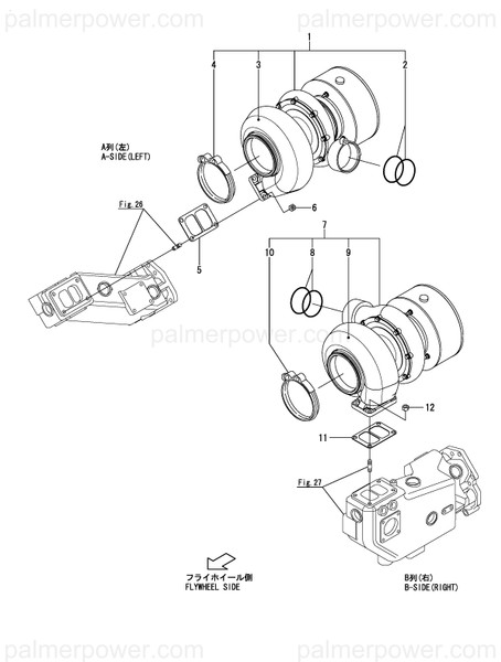 Order YANMAR 148960-18011 Turbocharger, Td13M